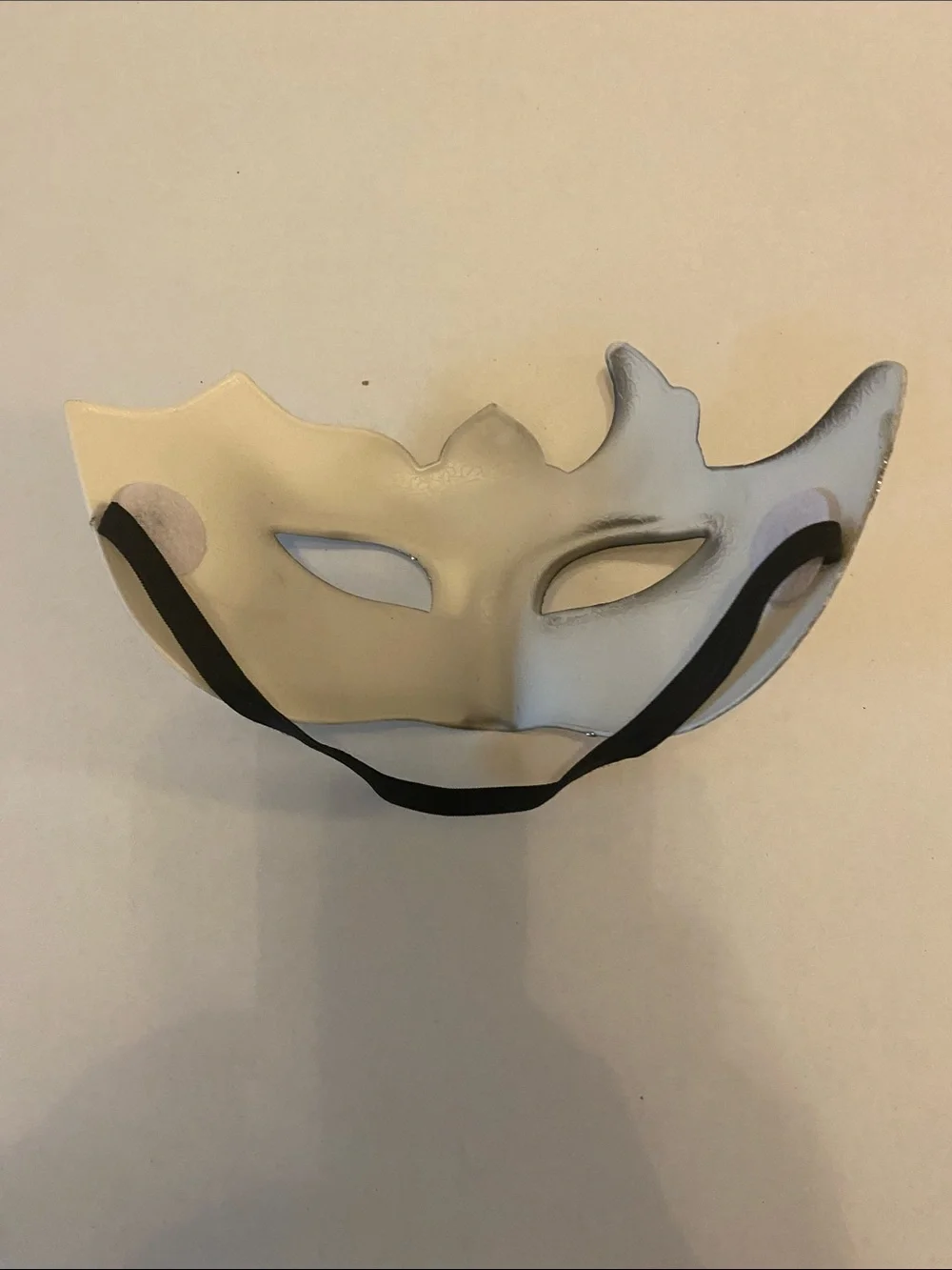 Silver and Black Venetian Masquerade Mask